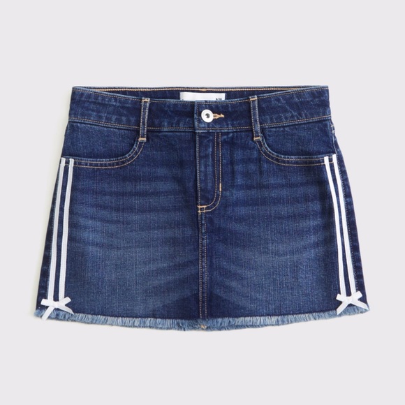 abercrombie kids Other - Abercrombie Kids Girls Bow Denim Jean Skort Size 11/12